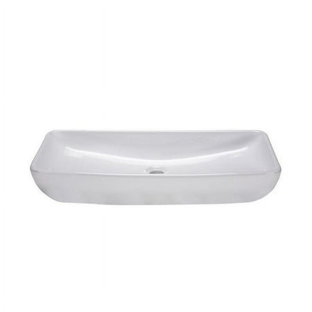 Elk-Home CVE277RC 27.75 Inch Rectangular Vessel Sink White Finish
