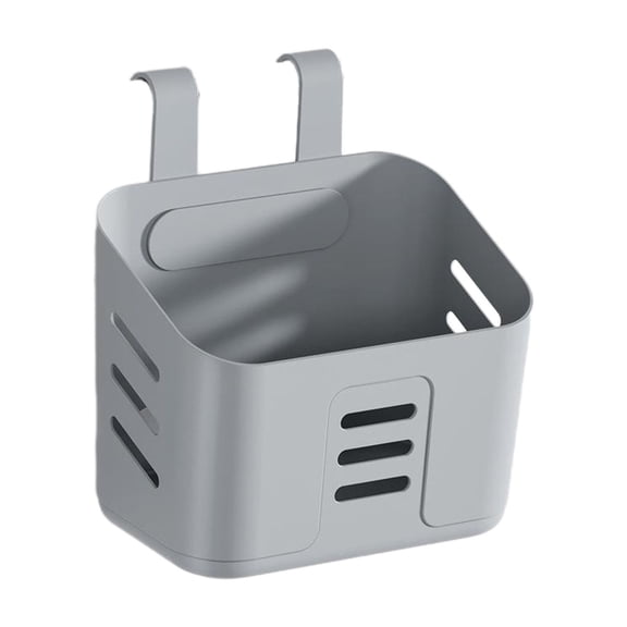 Above Ground Pool Accessories Poolside Storage Basket Heavy Duty Plastic Organizer Cup Holder Gray