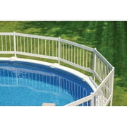 Above Ground Pool Fence Kit 8 Section - White