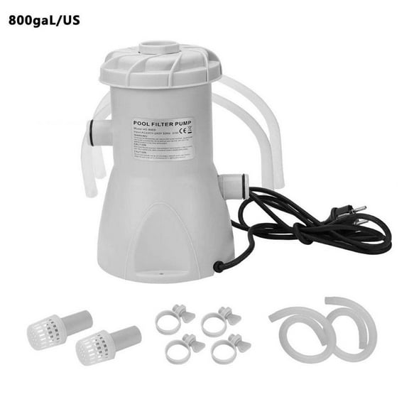Above Ground Pool Filter Pump - 500/800 GPH FlowRate Rapid Circulation Pumps T8F3