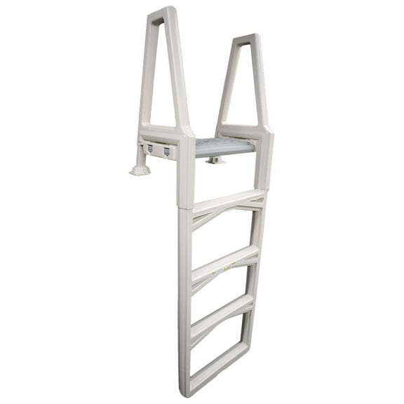 Above Ground Pool Ladder - 46-56" Deck Height - Sturdy In-Pool Steps - Adjustable, Durable, Safe Access - Made in USA