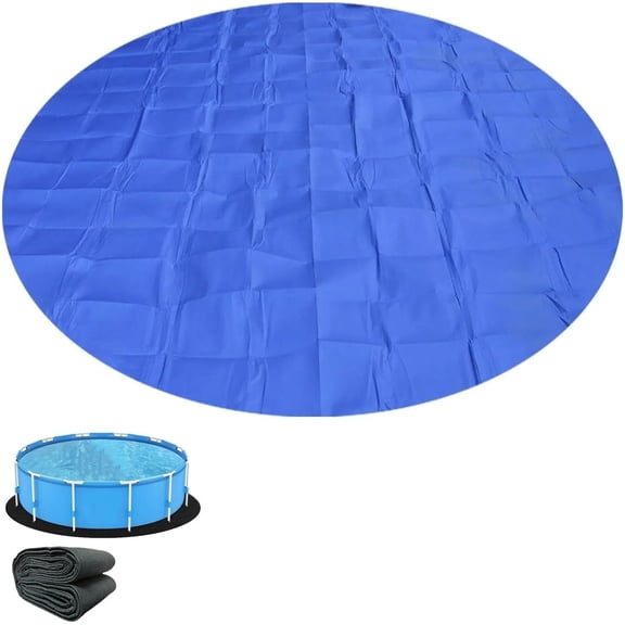 Above Ground Pool Liner Pad, Heavy Duty Round Puncture Resistant Mat for 8-14ft Pools