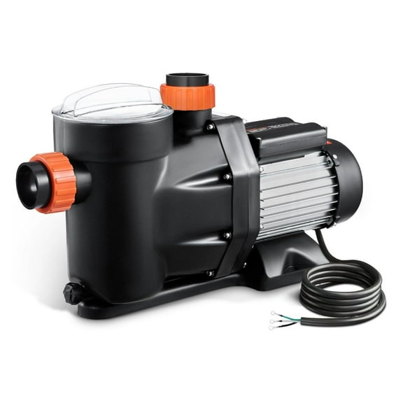 Above Ground Pool Pump 1.5HP 122 GPM 220V Single Speed - for Spas, Hot Tubs & Irrigation - with Corrosion Resistant PP Shell & Copper Motor