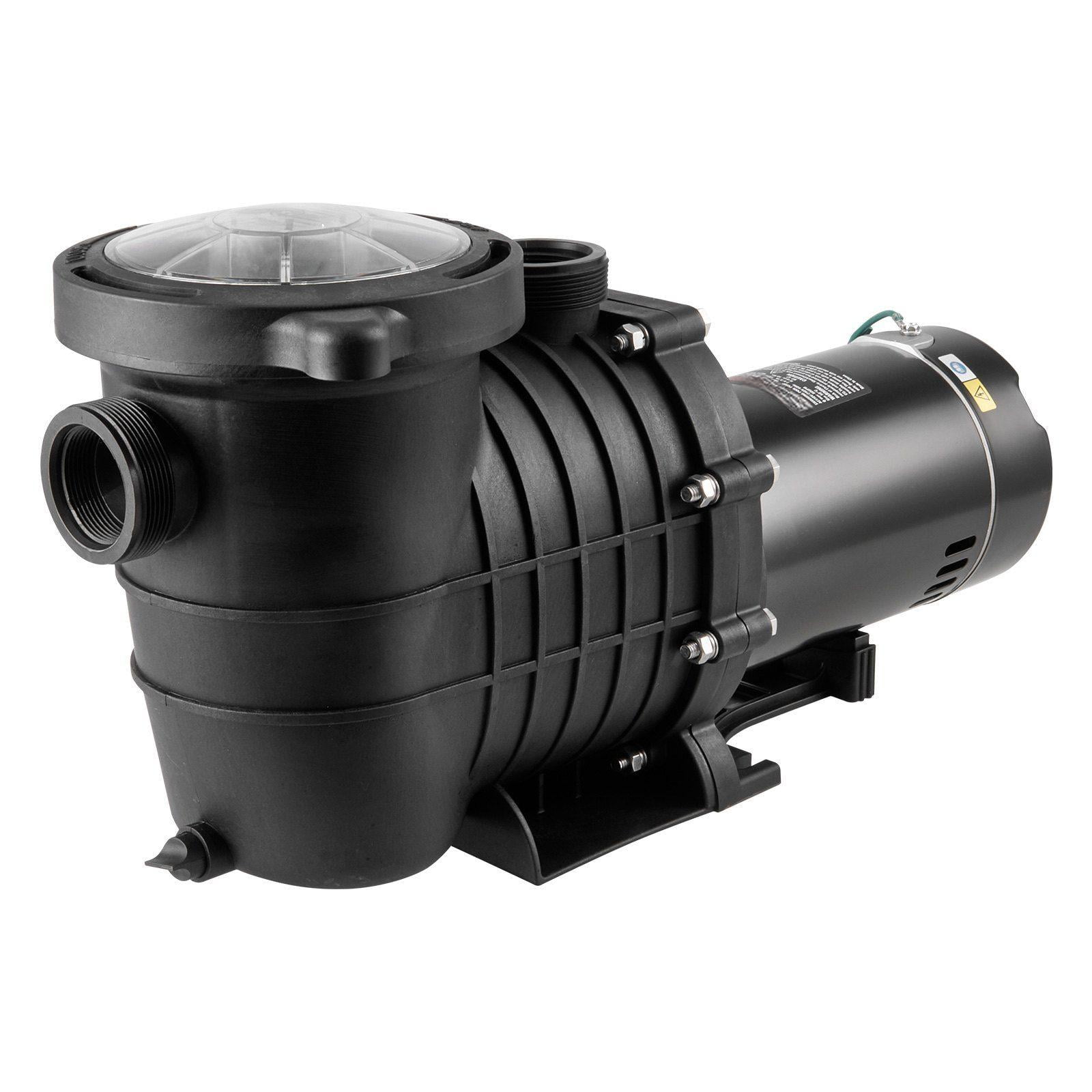 Above Ground Pool Pump 2HP 110 GPM, 110V/240V Single Speed Pool Pump, 59ft Head Pool Pump with Filter Basket for Above Ground Pools, Hot Tubs, Spas