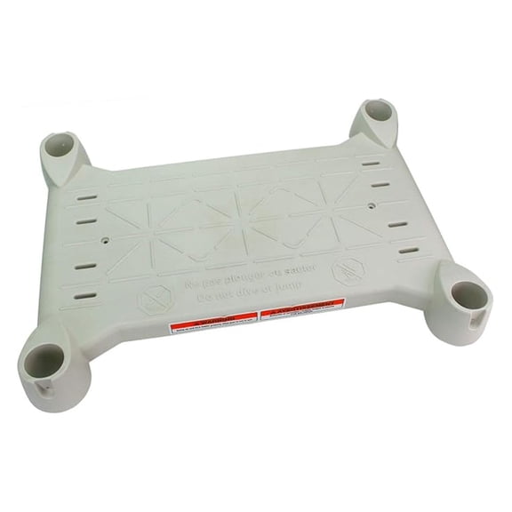 Above Ground Pool Step Platform - BiltMor Replacement Ladder Platform - 24.5 inch Pool Steps - Grey Pool Accessories