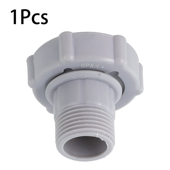 sailesiti 1PC Internal Thread 3/4-inch Gray Above Ground Swimming Pool Drain Fitting Connects for P6A1420 D1420 Accessories
