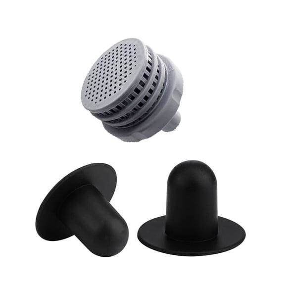 Above Ground Swimming Pool Part Kit with Outlet Strainer Grid & Inlet Nozzle and Pool Plug Stopper for Water Circulation