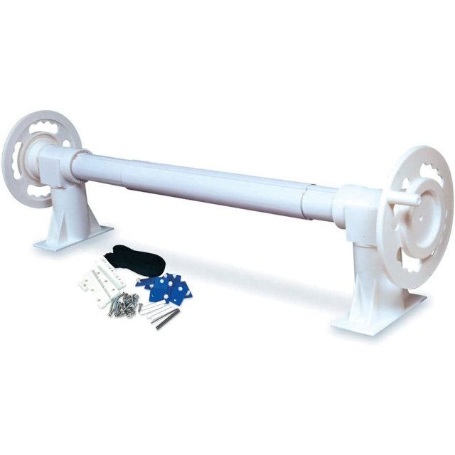 Above Ground Swimming Pool Solar Cover Blanket Reel Up to 21’ Wide