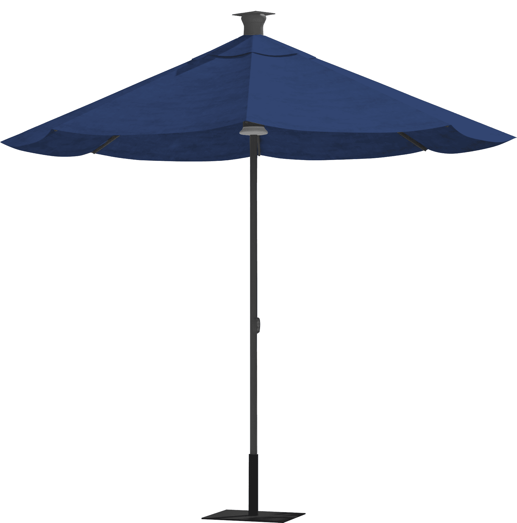 Above Height Series 9-Foot Spectrum Indigo Aluminum Market Umbrella