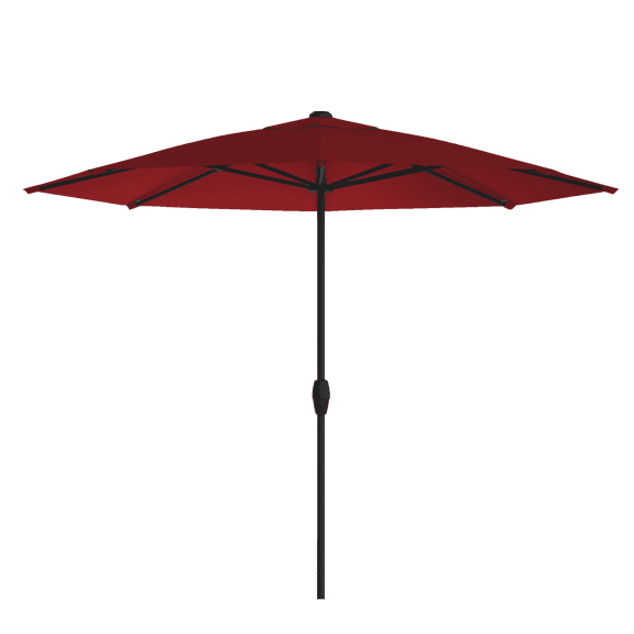 Above OneClick 2 with Rib Replacement Technology 9 Feet Market Patio Outdoor Umbrella Red