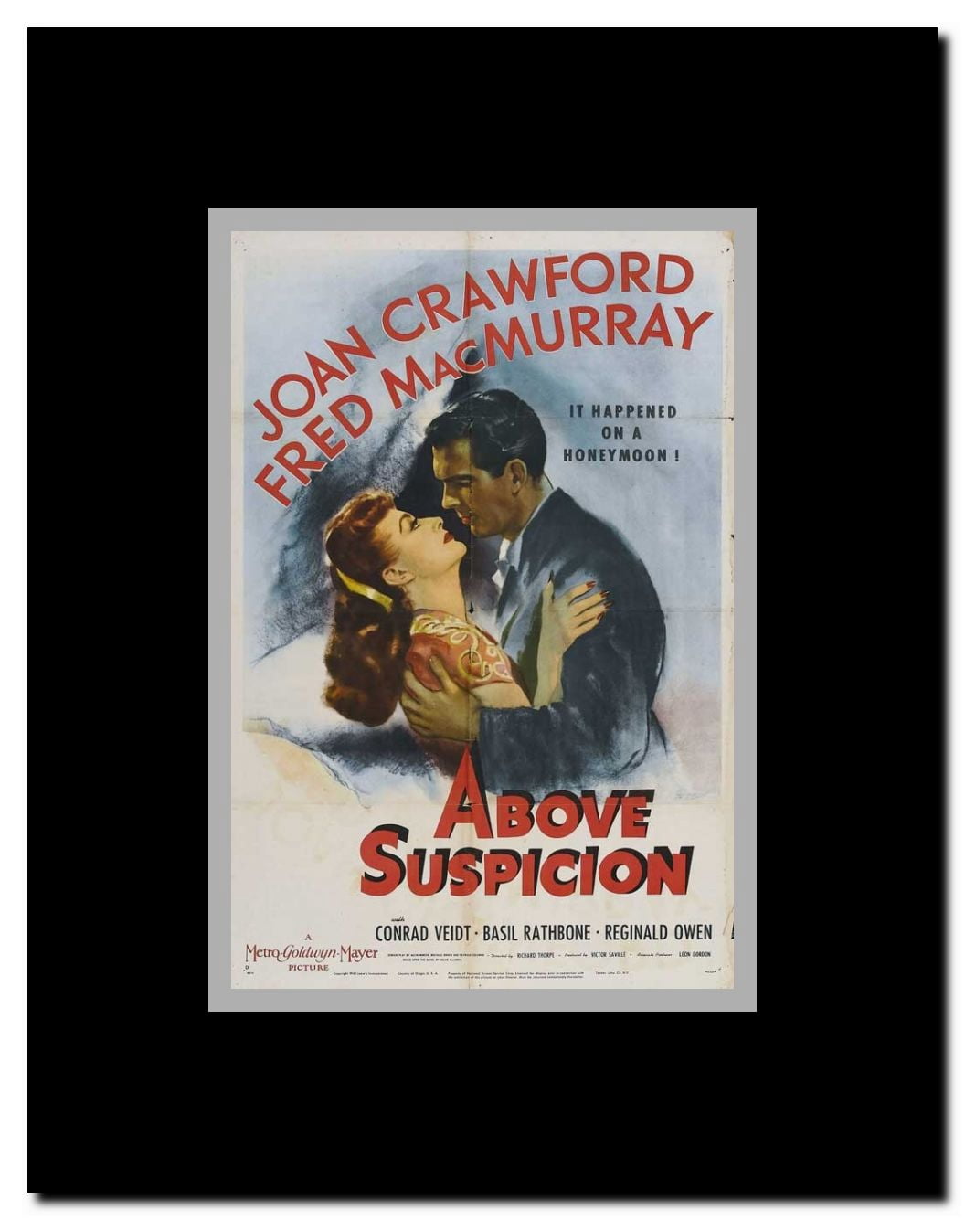 Above Suspicion Framed Movie Poster