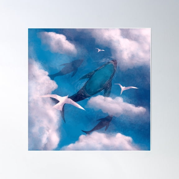 Above The Cloud Poster Wall Art, Modern Wall Decor For Living Room Bedroom, 30x30 UNFRAMED