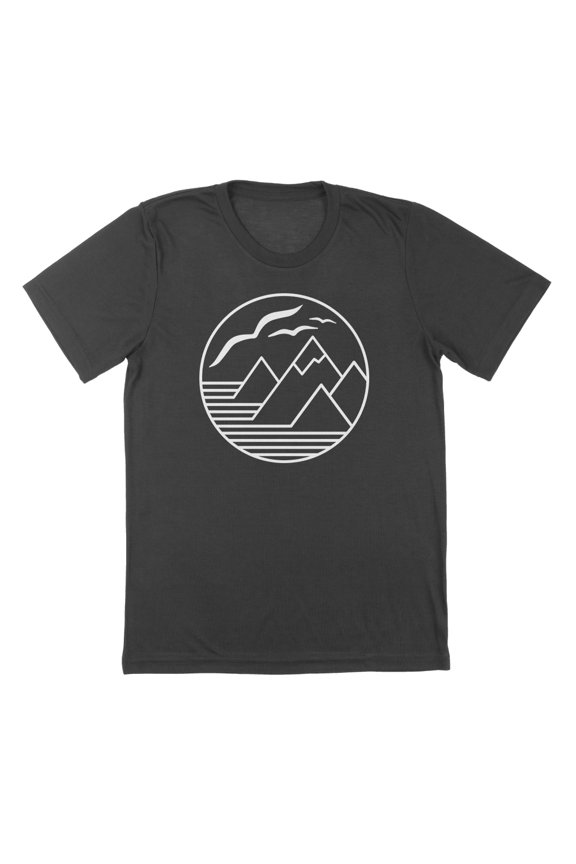 Above The Clouds Humor Graphic Charcoal Mens T-Shirt