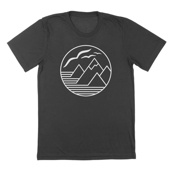 Above The Clouds Humor Graphic Charcoal Mens T-Shirt