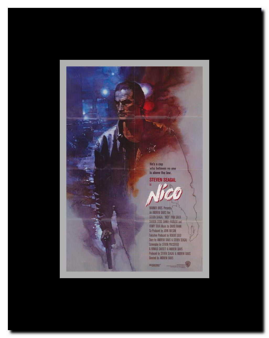 Above the Law Framed Movie Poster