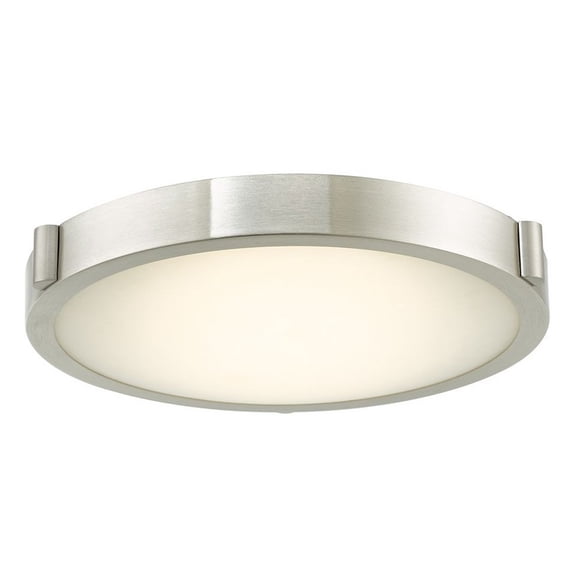 Abra Lighting 11" Low Profile Frosted Glass Flushmount with High Output Dimmable LED