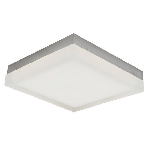 30081FM-BN-IceCube-Abra Lighting-IceCube - 25W 1 LED Flush Mount-2.58 Inches Tall and 12 Inches Wide-Brushed Nickel Finish