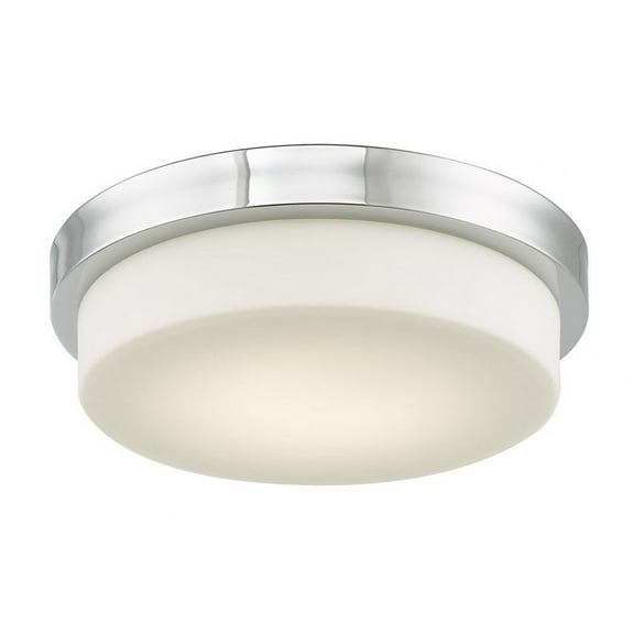 30015FM-CH-Step-Abra Lighting-Step - 12.8 Inch 20W 1 LED Flush Mount-Chrome Finish