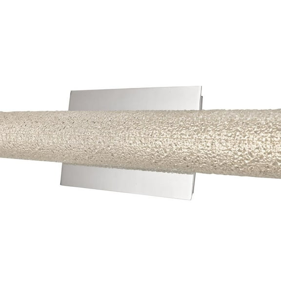 Abra Lighting 20" Hand Blown Diamond Glass Tube LED Vanity