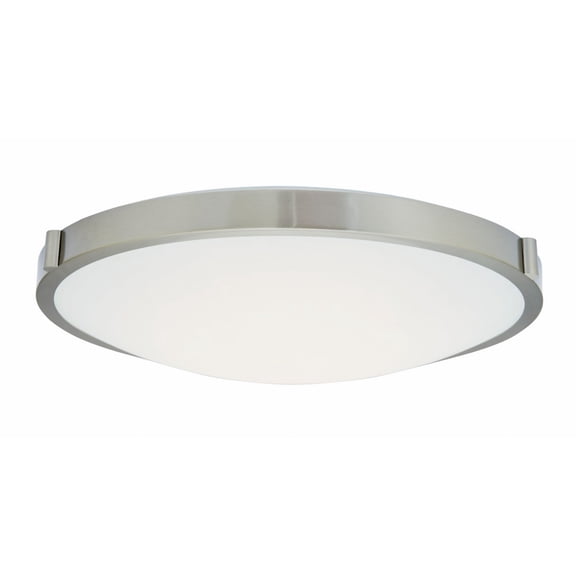 30068FM-BN-Halo-Abra Lighting-Halo - 40W 1 LED Low Profile Flush Mount-2.75 Inches Tall and 20 Inches Wide-Brushed Nickel Finish