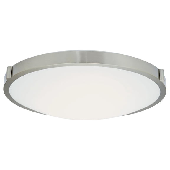 Abra Lighting 20" Low Profile Frosted Glass Flushmount with High Output Dimmable LED