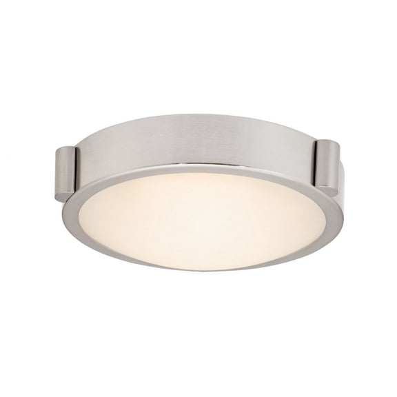 Abra Lighting 8" Low Profile Frosted Glass Flushmount with High Output Dimmable LED