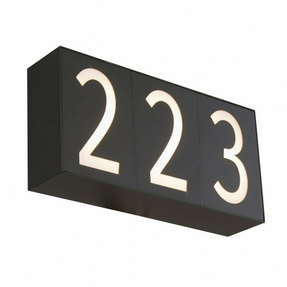 Abra Lighting Double Box Number Light with Photocell and Three Numbers