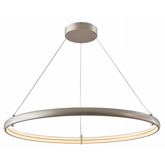 10009PN-TS-Sling-Abra Lighting-Sling - 90W 1 LED Large Dual Band Ring Pendant-2 Inches Tall and 40 Inches Wide