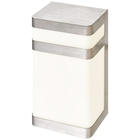Abra Lighting Proton 10" High Stainless Steel LED Outdoor Wall Light