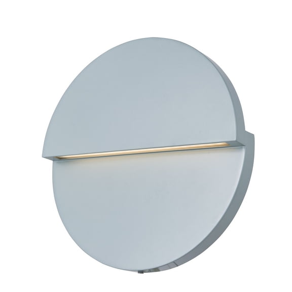 50082ODW-SL-Mona Lisa-Abra Lighting-Mona Lisa - 13W 1 LED Round Up and Down Wall Mount-12 Inches Wide-Silica Finish