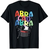 Abracadabra Magician Rabbit In A Hat Magic Wand T-Shirt , Vintage T ...