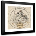 thumbnail image 1 of Abraham Bickhart 20x20 Black Modern Framed Museum Art Print Titled - Disc Tear in Round with Justitia, Not Identified Below, 1 of 1