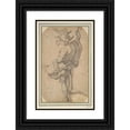 thumbnail image 1 of Abraham Bloemaert 11x14 Black Ornate Wood Framed Double Matted Museum Art Print Titled: Standing&nbsp;Soldier (1990), 1 of 5