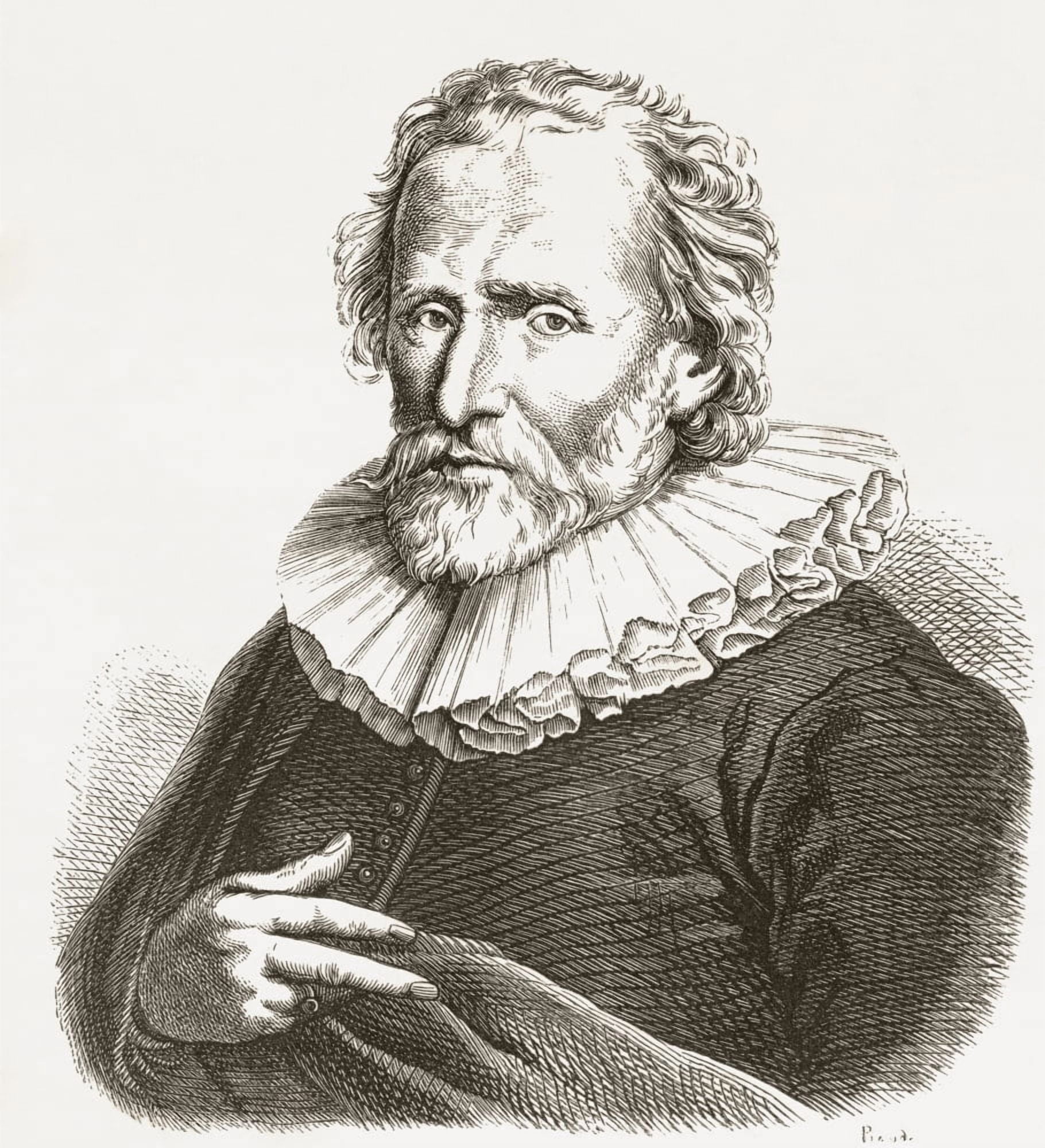 Abraham Bloemaert 1566 - 1651 Dutch Artist And Printmaker From Histoire Des Peintres De Toutes Les ???Coles ???Cole Hollandaise Published 1863 Canvas Art - Ken Welsh Design Pics (26 x 28)