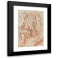 thumbnail image 1 of Abraham Bloemaert 17x24 Black Modern Framed Museum Art Print Titled - Studies of Legs and Drapery (Recto), 1 of 5