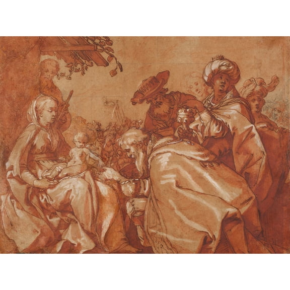 Abraham Bloemaert The Adoration The Magi Extra Large Art Print Wall Mural Poster Premium XL
