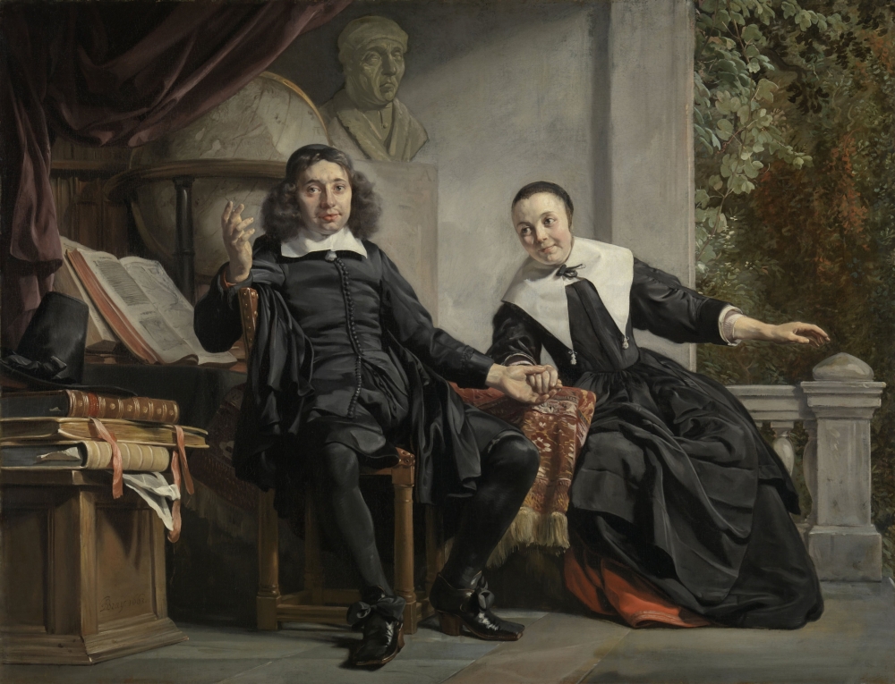Abraham Casteleyn And His Wife Canvas Art - (24 x 18)