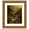 thumbnail image 1 of Abraham Hondius 15x18 Gold Ornate Wood Frame and Double Matted Museum Art Print Titled - The Adoration of the Shepherds (1663), 1 of 4