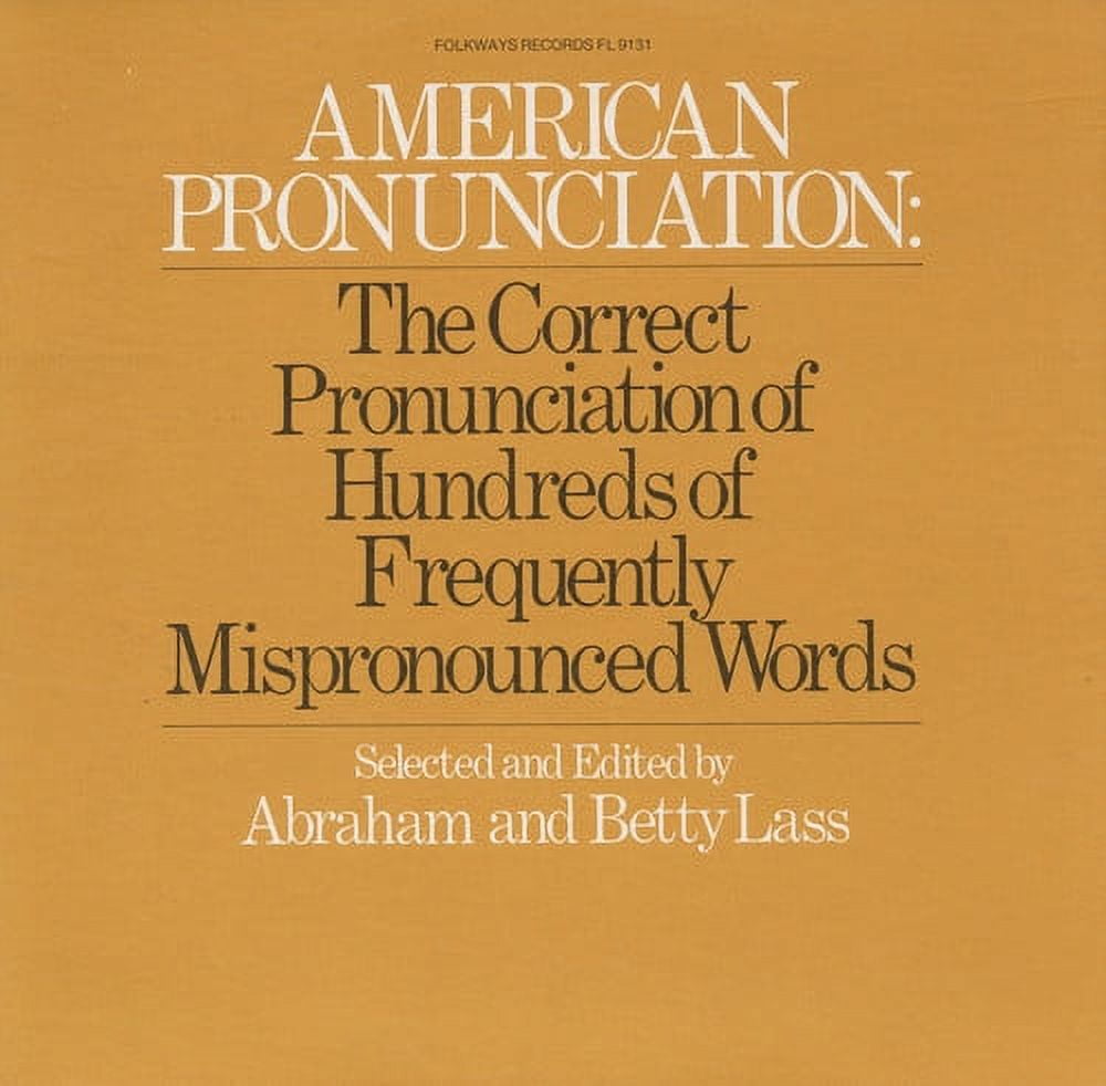 Abraham Lass American Pronunciation Special Interest CD