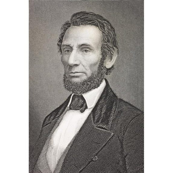 Abraham Lincoln 1809 - 1865 16Th President Of The United States From The Book Gallery Of Historical Portraits Publishe 2