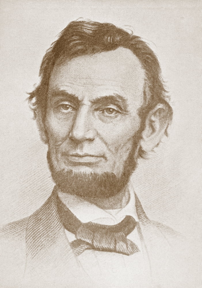 Abraham Lincoln 1809 Canvas Art - Ken Welsh Design Pics (13 x 18)