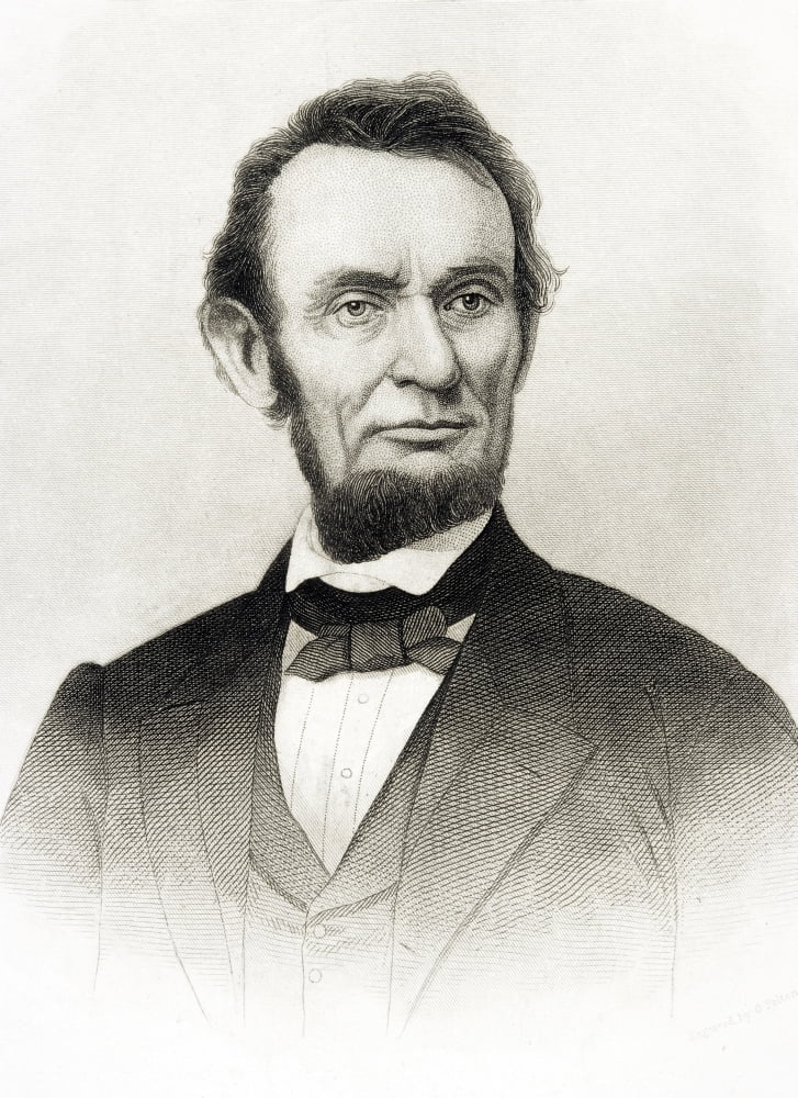 Abraham Lincoln 1809 To 1865 16Th President Of The United States 1861 To 65 Canvas Art - Ken Welsh Design Pics (24 x 34)