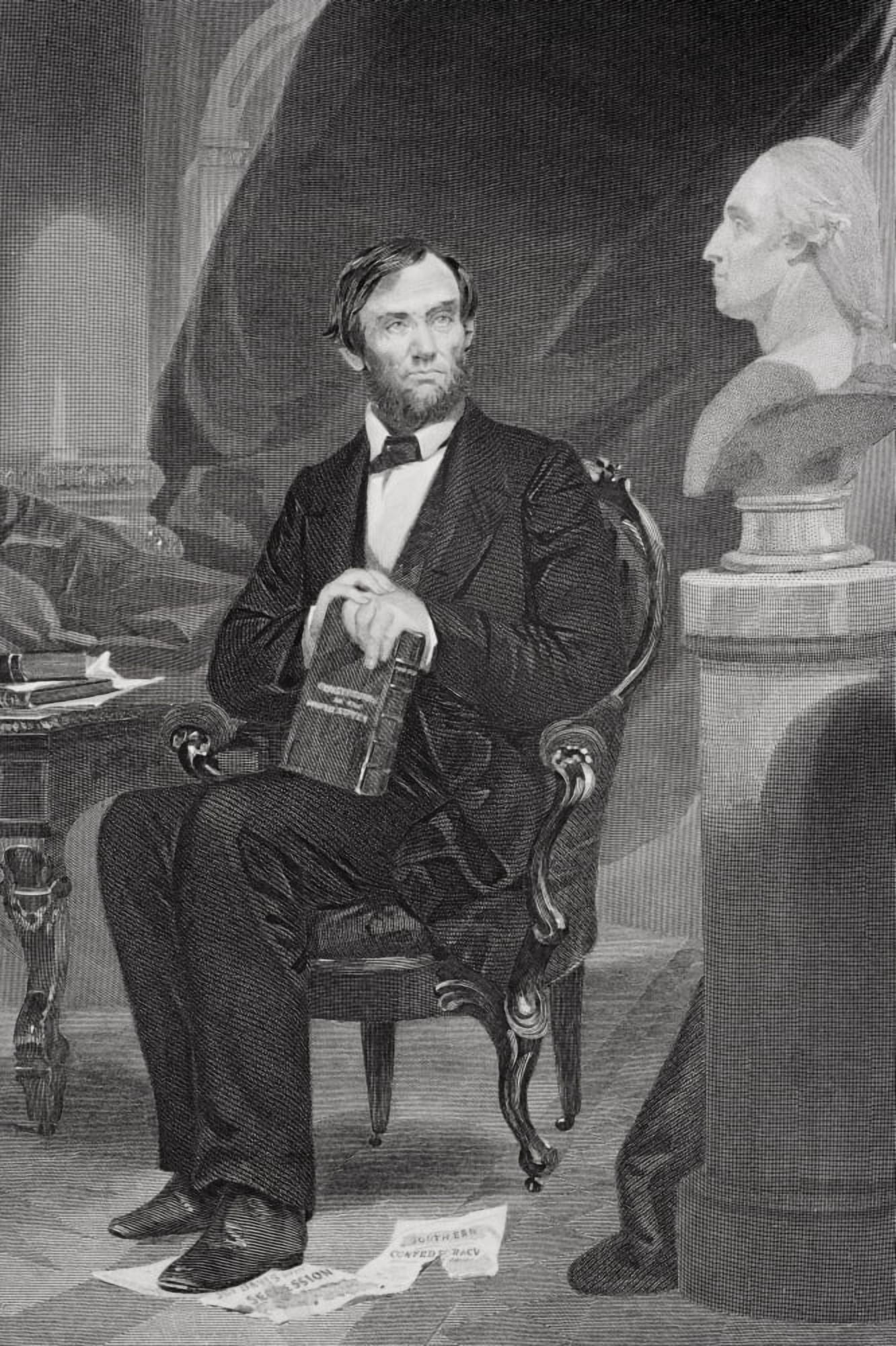 Abraham Lincoln 180965 16Th President Of The United States 186165 From Painting By Alonzo Chappel Canvas Art - Ken Welsh Design Pics (11 x 17)