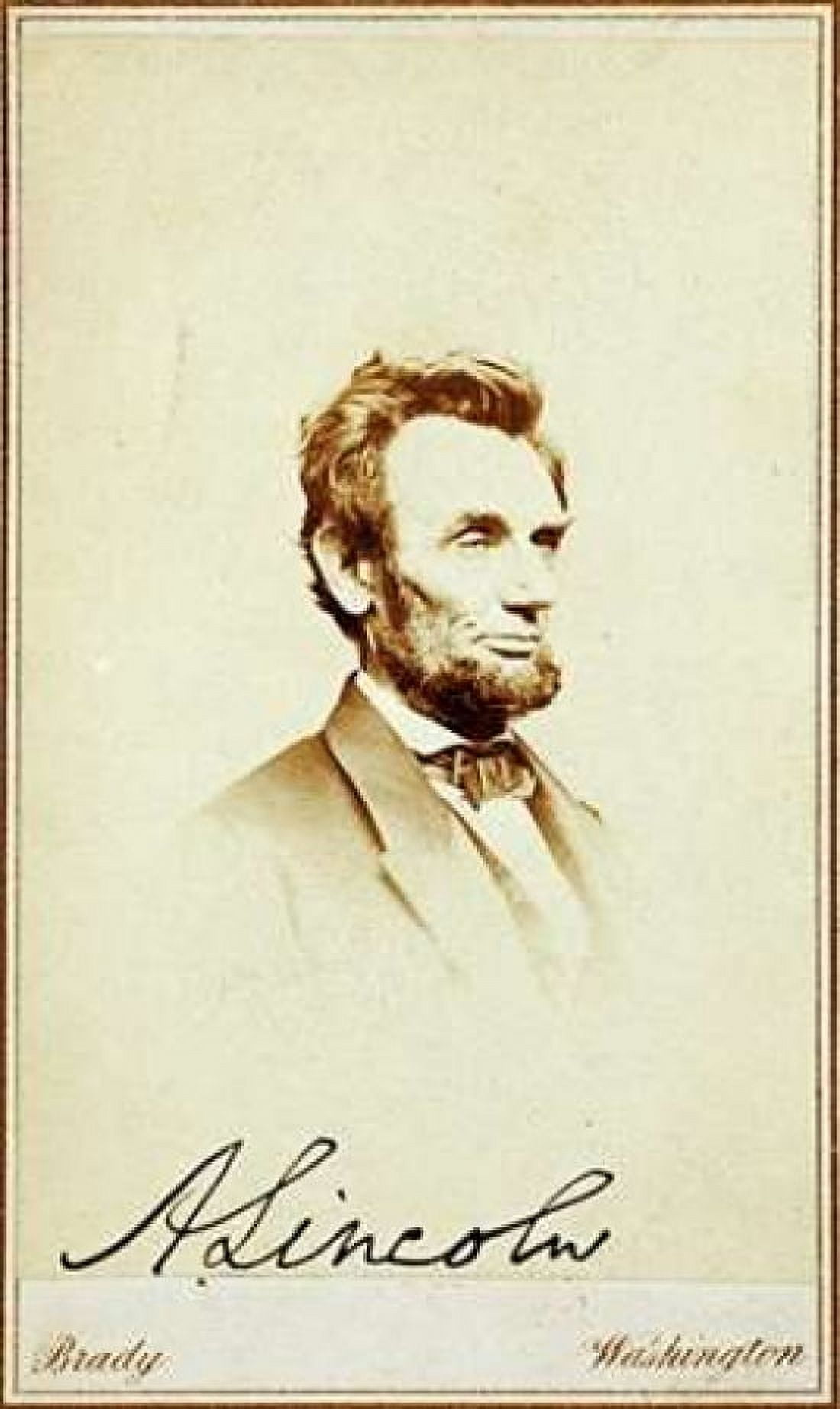 Abraham Lincoln 1864 Canvas Art - Mathew B Brady (12 x 18)