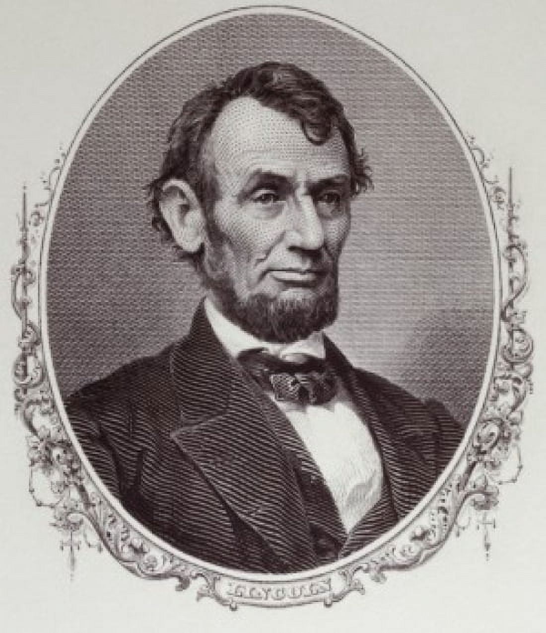 Abraham Lincoln American History Engraving Canvas Art -  (24 x 36)
