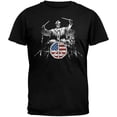 thumbnail image 1 of Abraham Lincoln Drummer Black T-Shirt, 1 of 1
