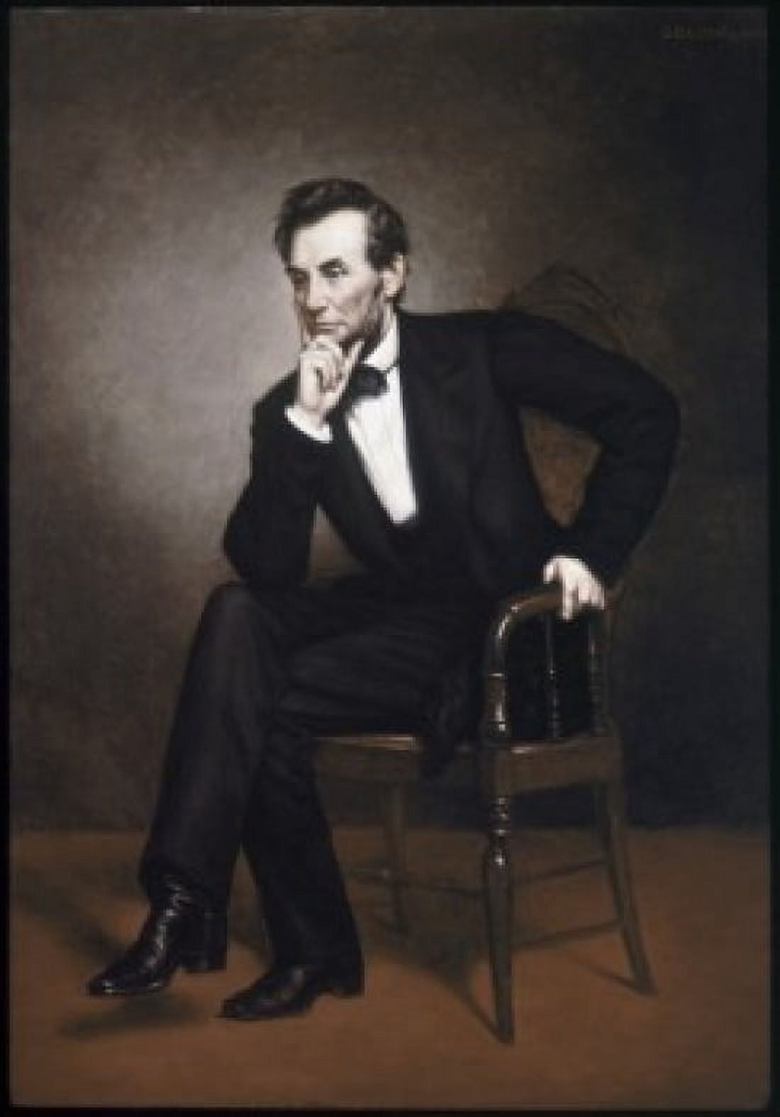 Abraham Lincoln George Peter Alexander Healy (1813-1894 American) Canvas Art - George Peter Alexander Healy (18 x 24)