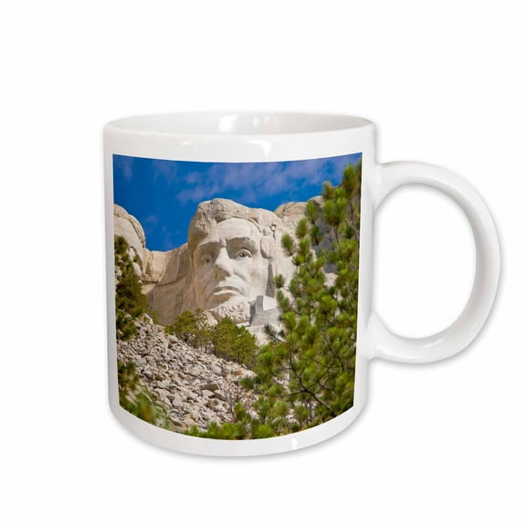 3drose, Abraham Lincoln, Mount Rushmore, South Dakota - Us42 Bja0017 - Jaynes Gallery, 11oz Mug