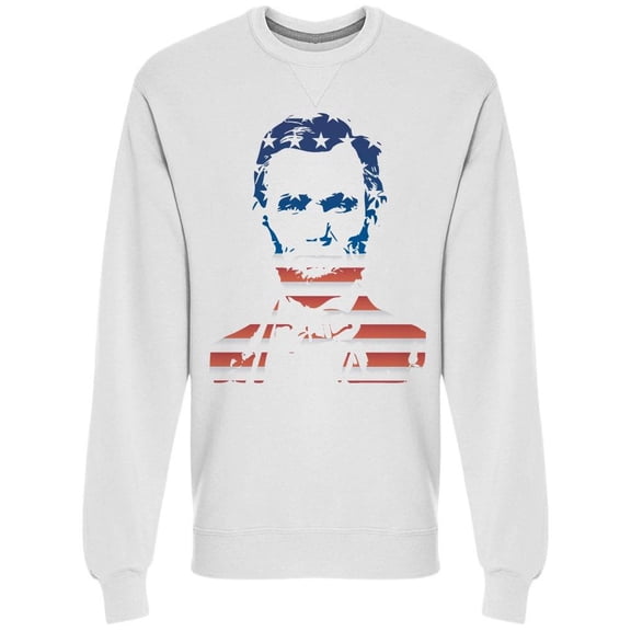 Abraham Lincoln Picture Sweatshirt Men -Image by Shutterstock, Male Small