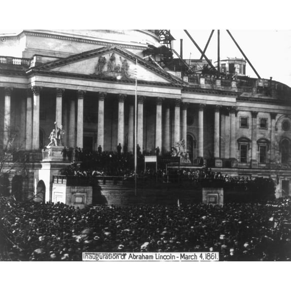 Abraham Lincoln'S First Inauguration On March 4 History (24 x 18)